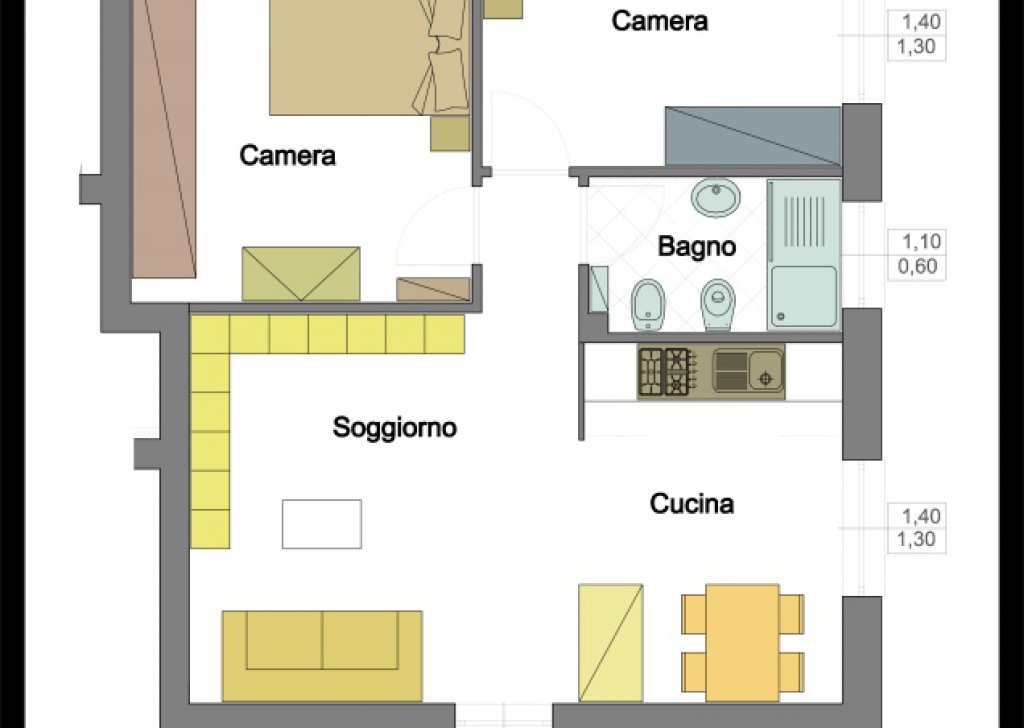 Vendita Appartamenti Carrara - APPARTAMENTI DI NUOVA COSTRUZIONE IN PALAZZINA DI SEI UNITA' CON GIARDINO A TORANO RIF 3416 Località Torano